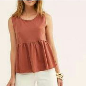 Free People peplum tank